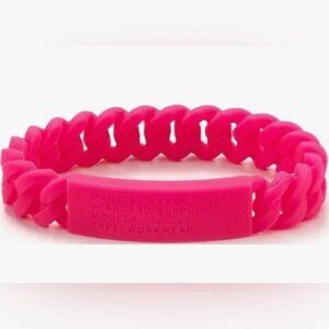 NWT Marc by Marc Jacob Silicone Bracelet Knockout Pink